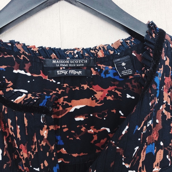 Scotch & Soda Punk Radar Drawstring Pattern Dress - Picture 5 of 6